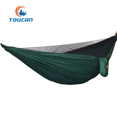 TOUCAN-Double Mosquito net type camping hammock(bl