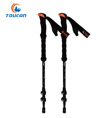 TOUCAN- 碳素三节外锁登山杖